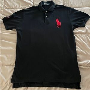 Polo Ralph Lauren Tennis US OPEN 2010 Big Red Pony Polo Shirt Men Size Medium